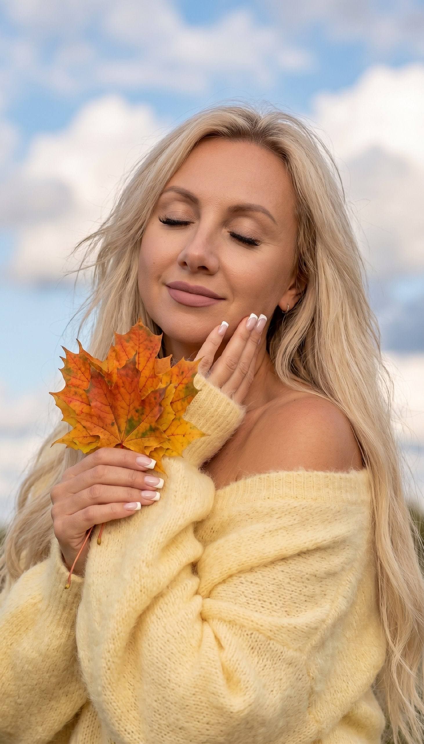 Retrato de otoño suave