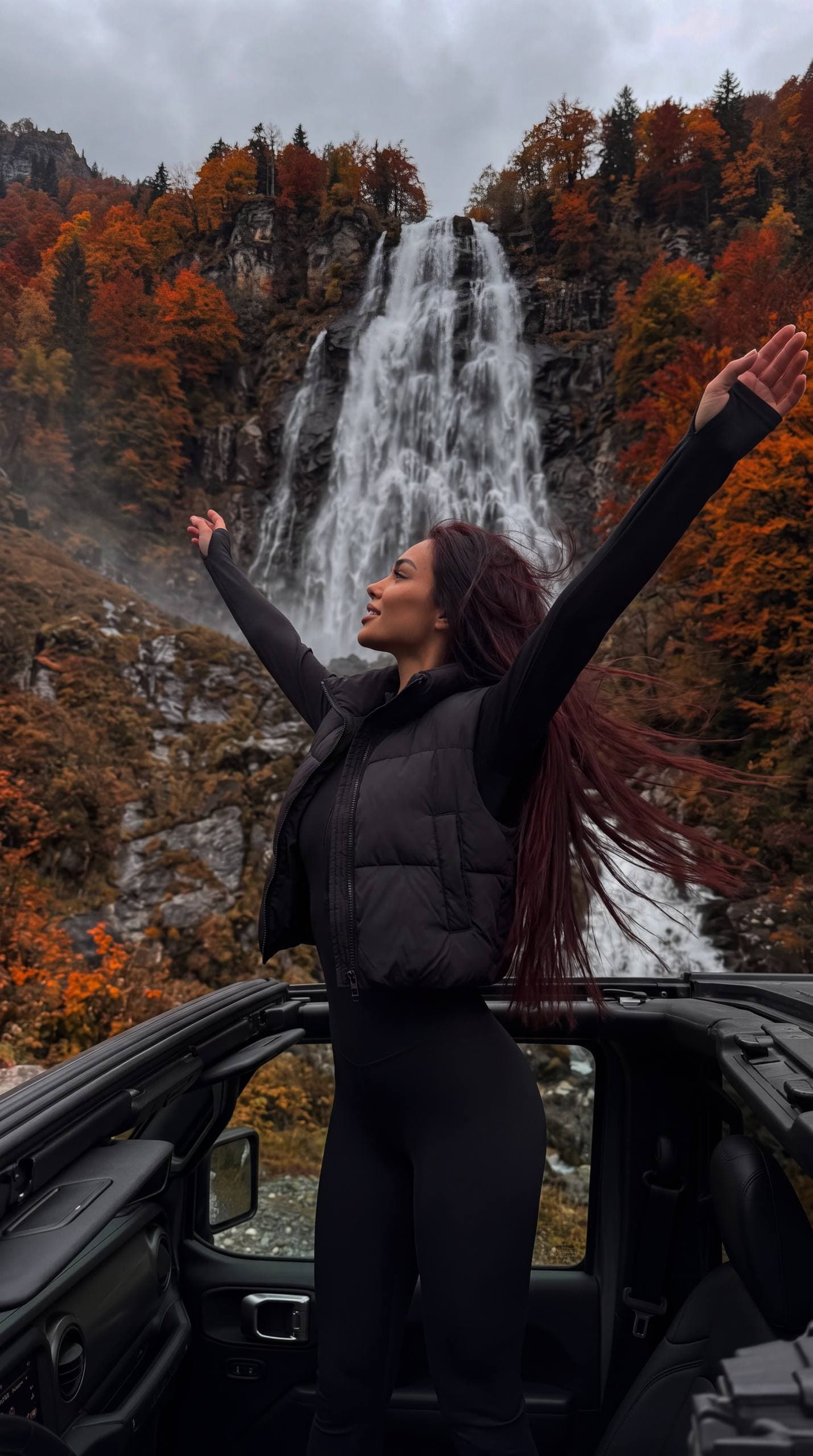 Foto viva en la montaña