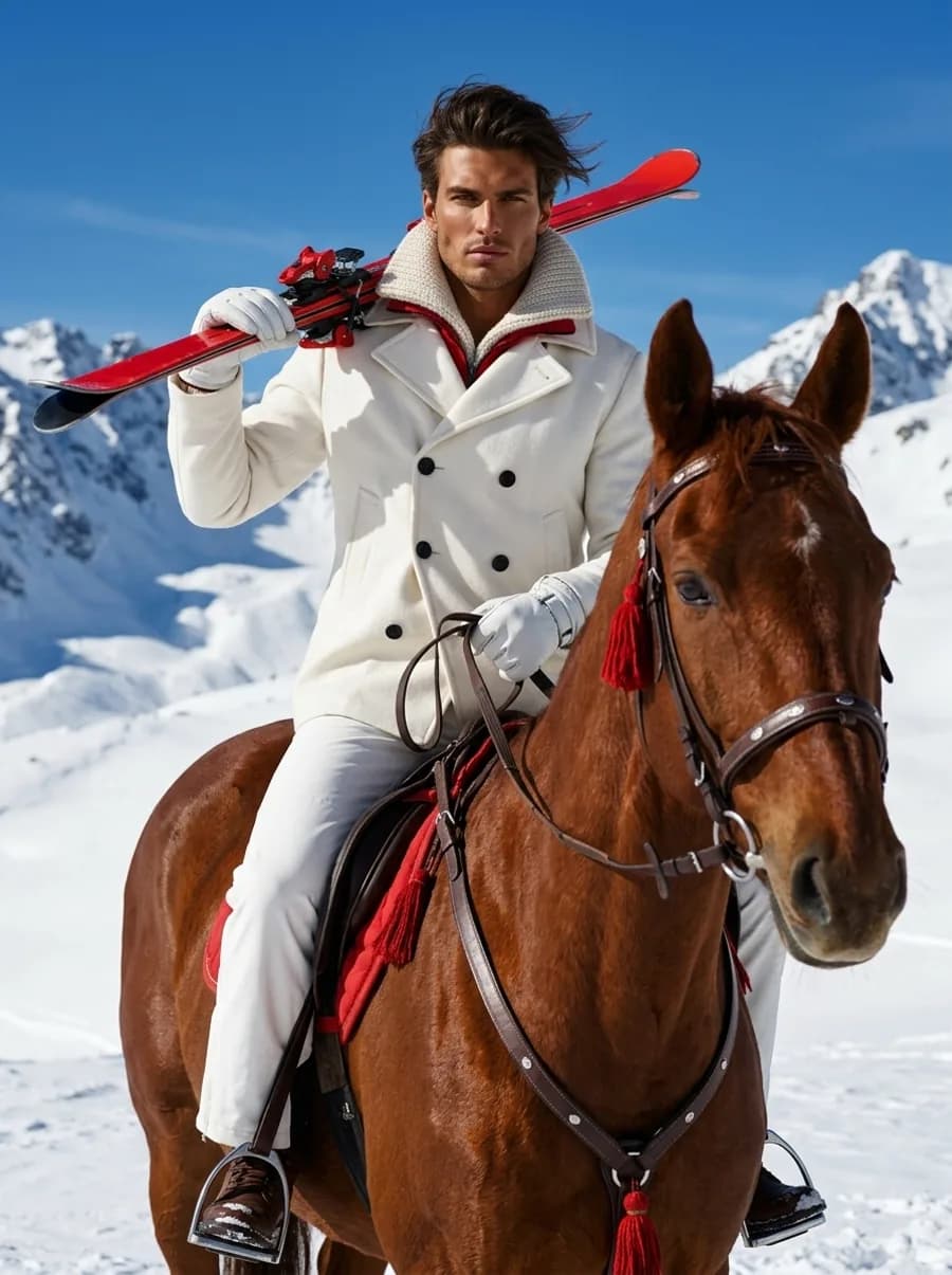 High-End Luxury Winter Fashion Campaign